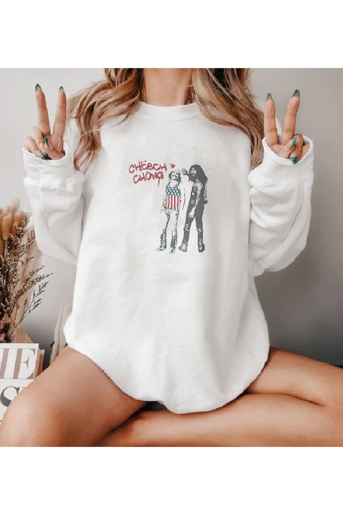 Premium Oversize Kesim Uzun Kollu Baskılı Sweatshirt