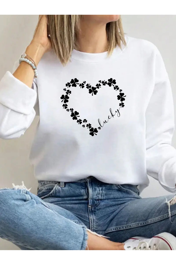 Premium Oversize Kesim Uzun Kollu Baskılı Sweatshirt