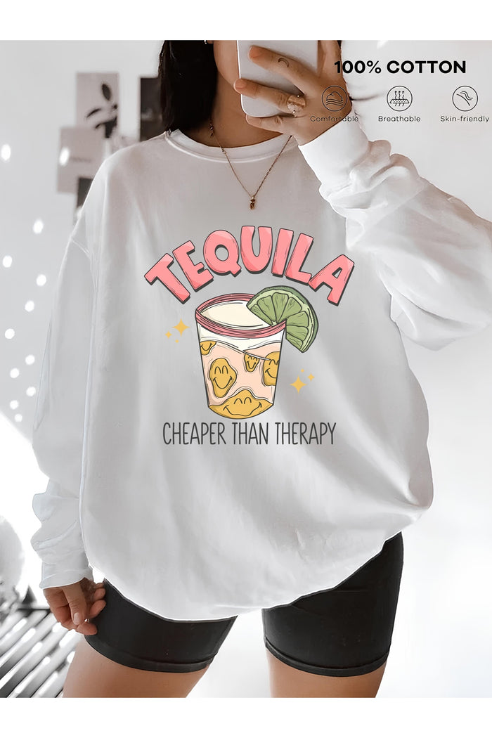 Premium Oversize Kesim Uzun Kollu Baskılı Sweatshirt