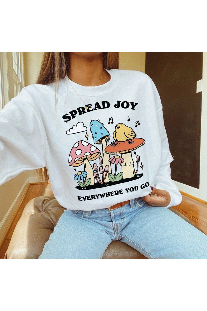 Premium Oversize Kesim Uzun Kollu Baskılı Sweatshirt