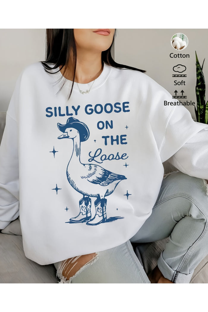 Premium Oversize Kesim Uzun Kollu Baskılı Sweatshirt