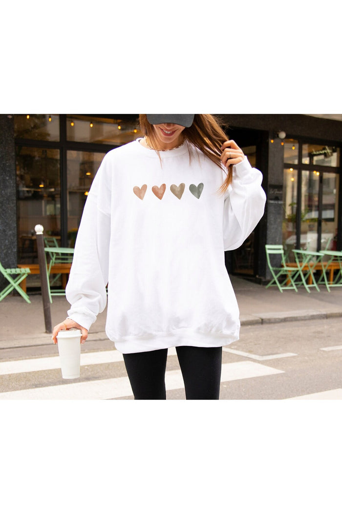 Premium Oversize Kesim Uzun Kollu Baskılı Sweatshirt