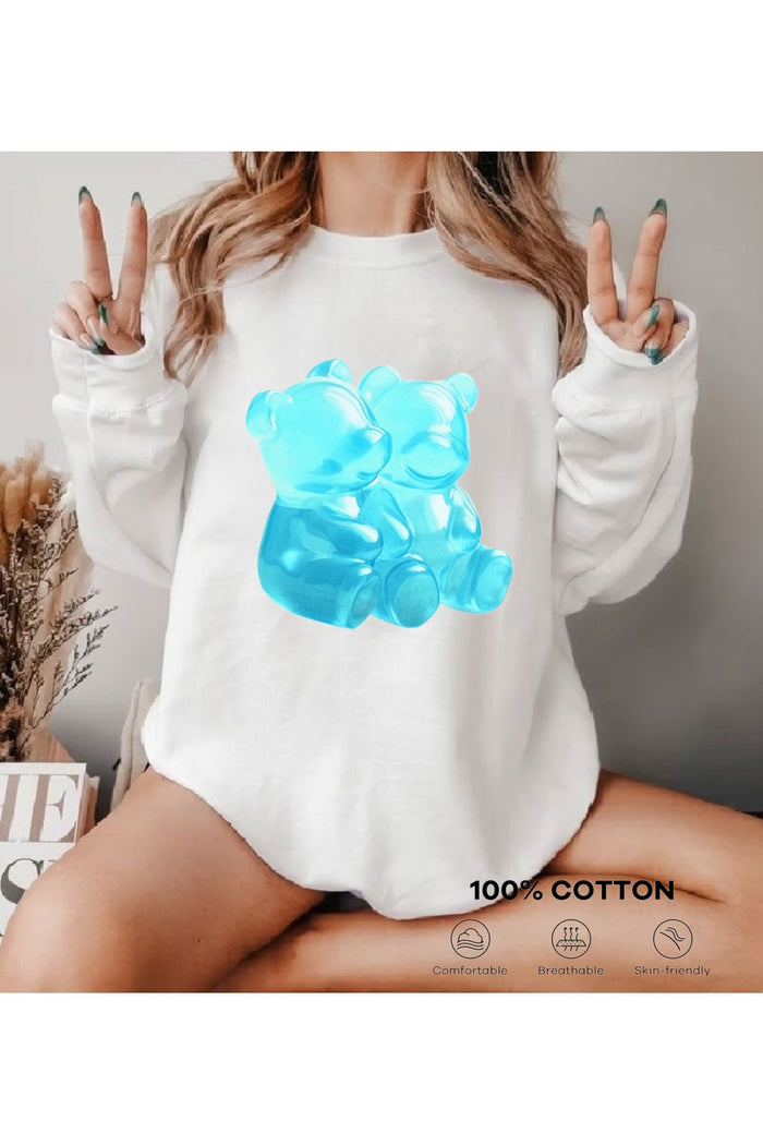 Premium Oversize Kesim Uzun Kollu Baskılı Sweatshirt