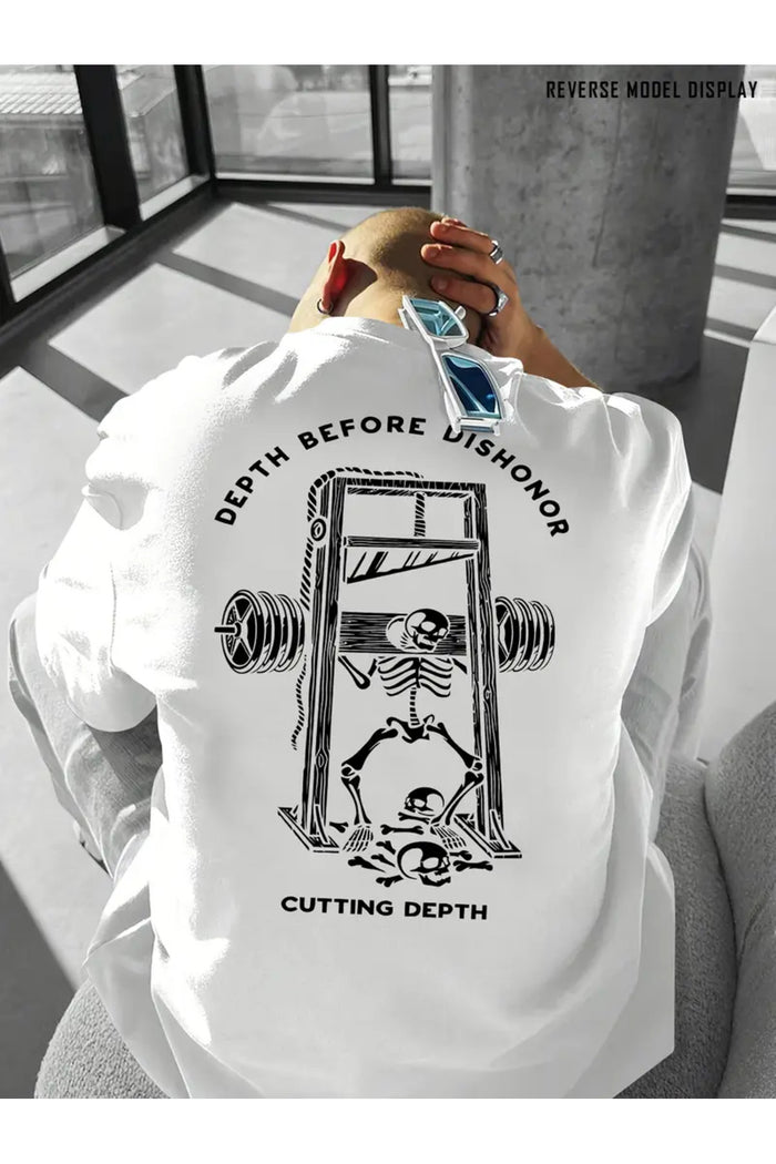 Premium Oversize Kesim Kısa Kollu Baskılı T-shirt