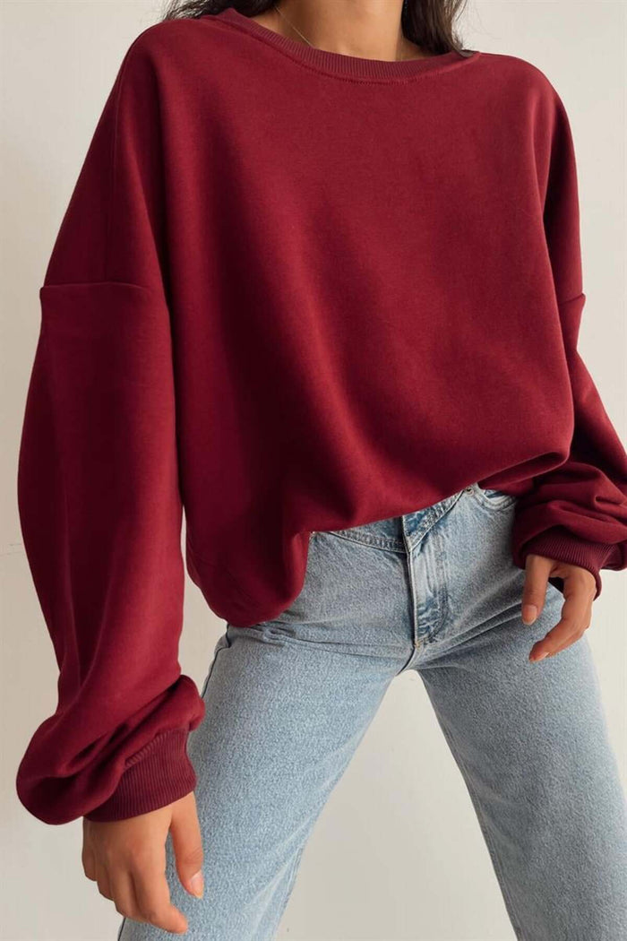 JC Limited Edition Oversize Kesim Uzun Kollu Sweatshirt