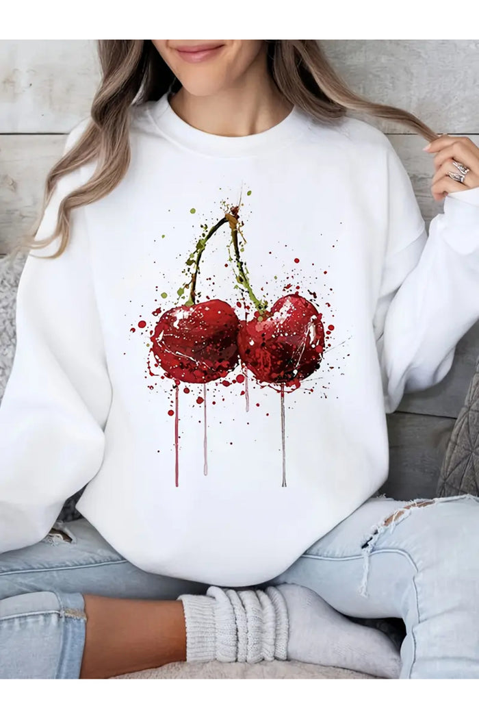 Premium Oversize Kesim Uzun Kollu Baskılı Sweatshirt