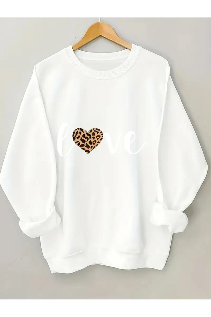 Premium Oversize Kesim Uzun Kollu Baskılı Sweatshirt