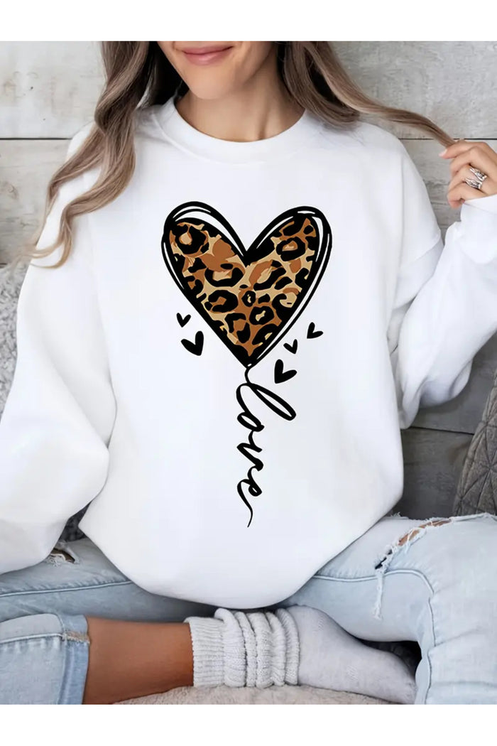 Premium Oversize Kesim Uzun Kollu Baskılı Sweatshirt