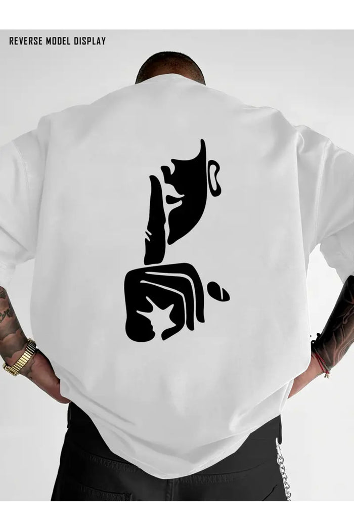 Premium Oversize Kesim Kısa Kollu Baskılı T-shirt