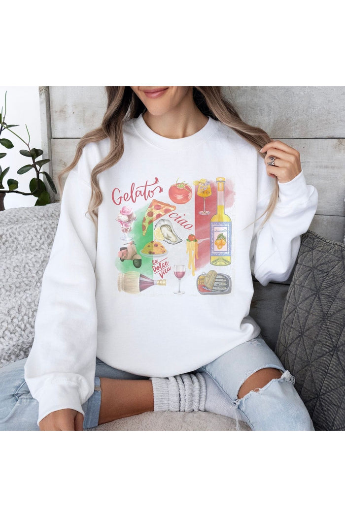Premium Oversize Kesim Uzun Kollu Baskılı Sweatshirt