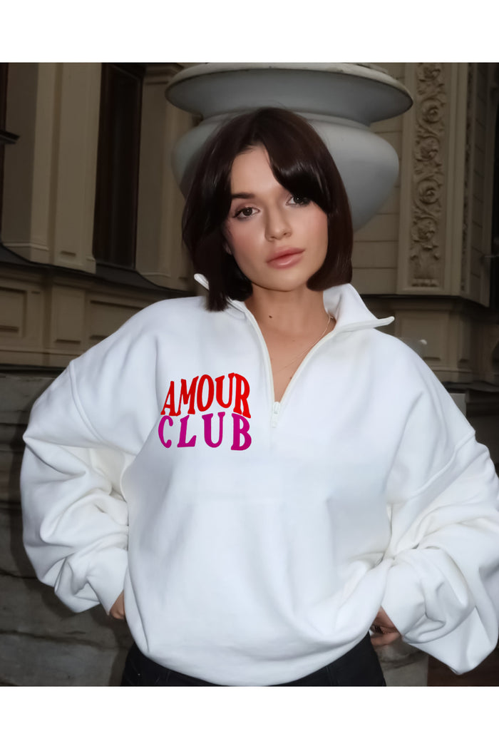 Edwar Serisi Limited Edition Fermuarlı Oversize Kesim Sweatshirt