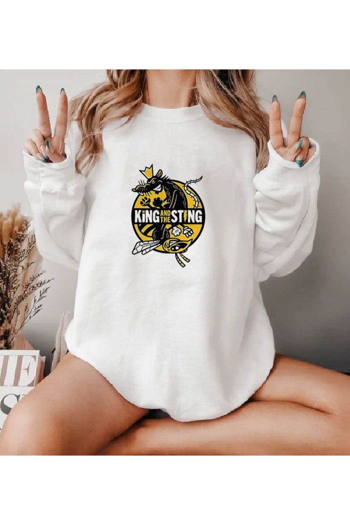 Premium Oversize Kesim Uzun Kollu Baskılı Sweatshirt