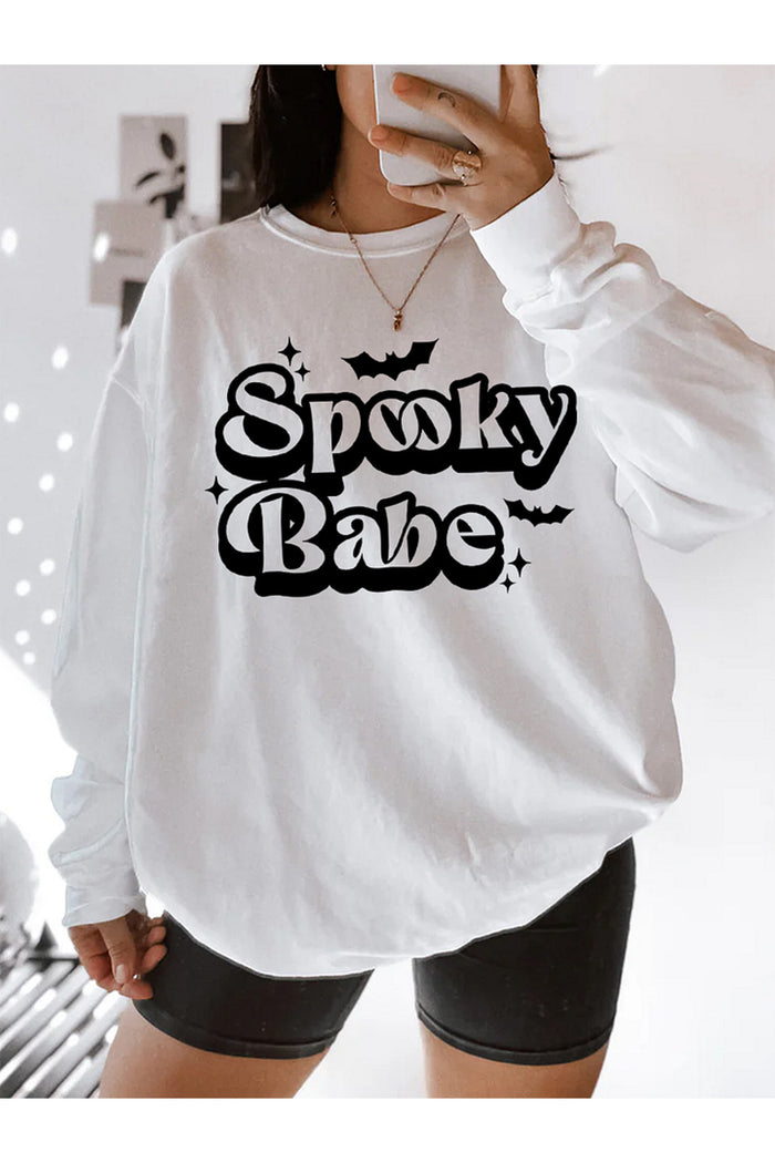 Premium Oversize Kesim Uzun Kollu Baskılı Sweatshirt