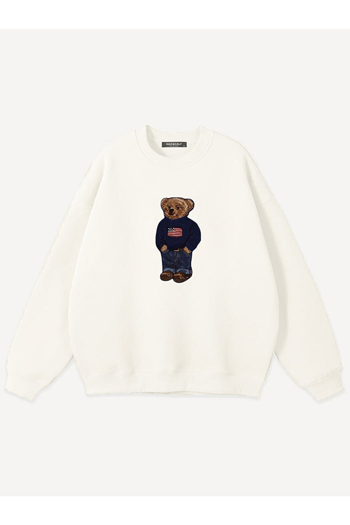 JC Limited Edition Oversize Kesim Uzun Kollu Baskılı Sweatshirt