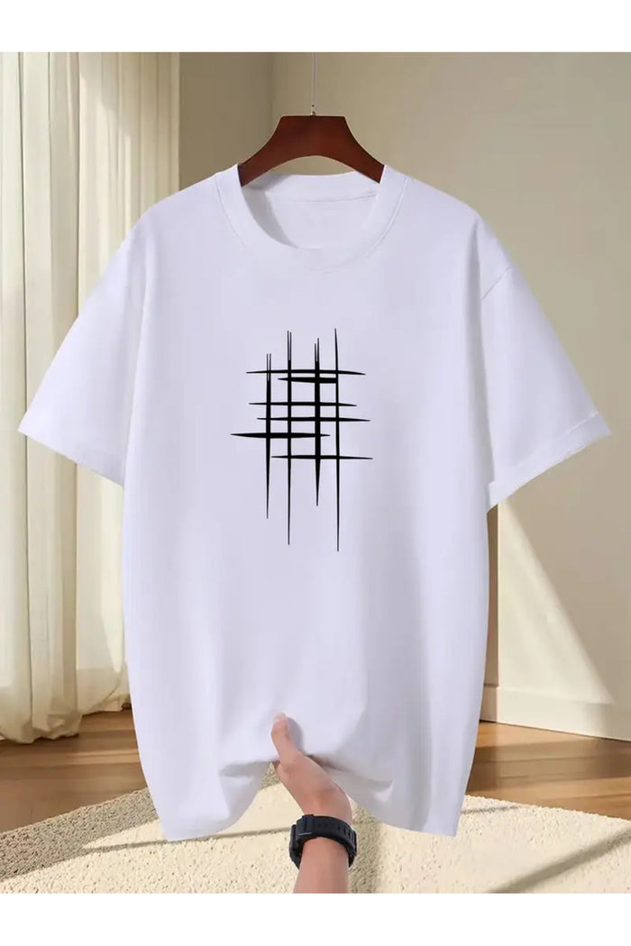 Premium Oversize Kesim Kısa Kollu Baskılı T-shirt