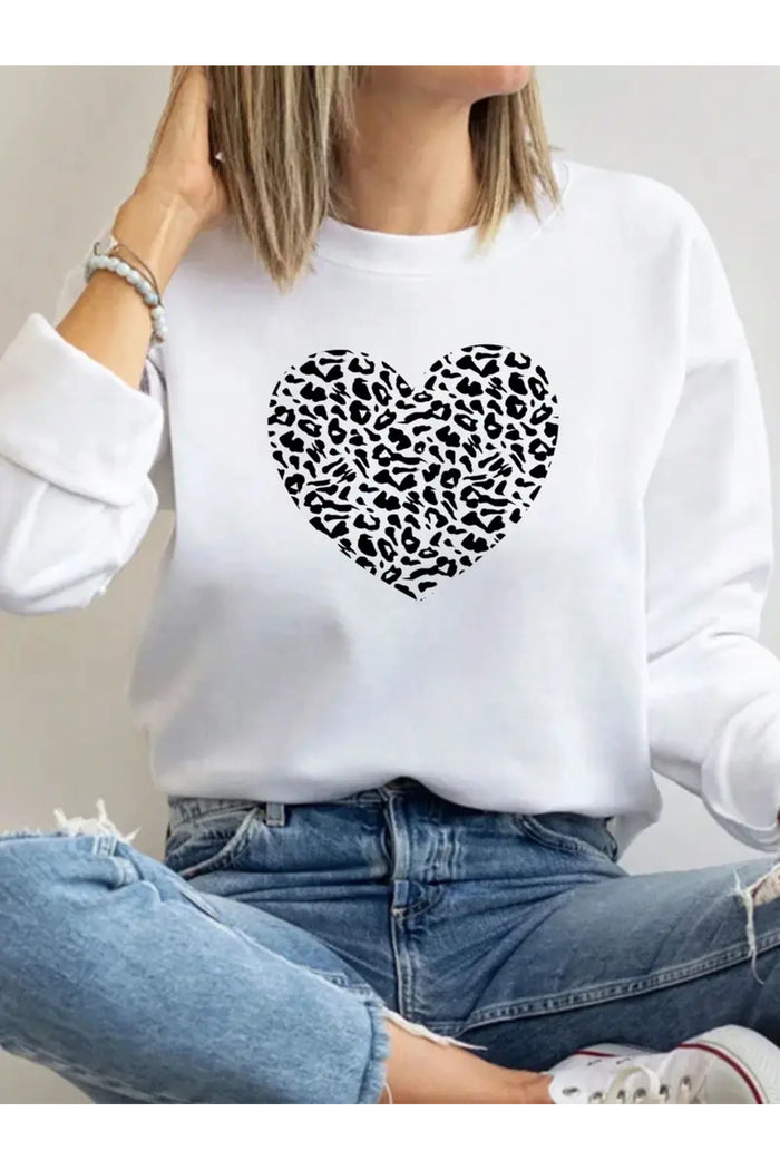 Premium Oversize Kesim Uzun Kollu Baskılı Sweatshirt