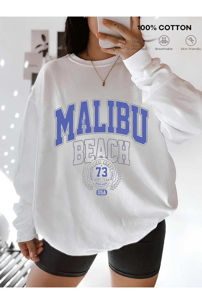 Premium Oversize Kesim Uzun Kollu Baskılı Sweatshirt