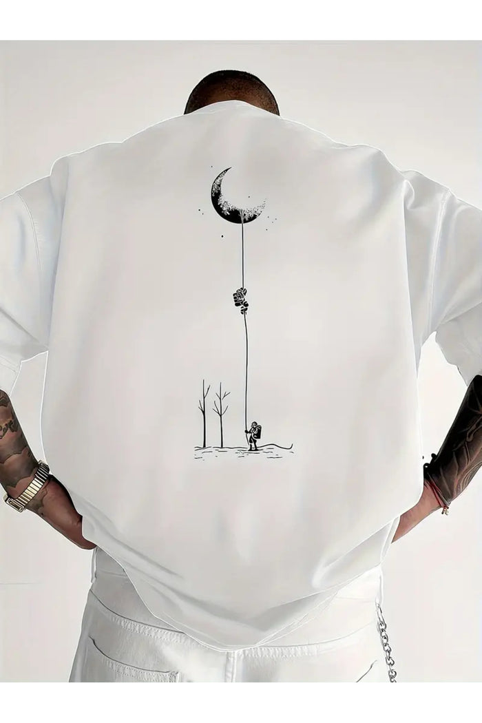 Premium Oversize Kesim Kısa Kollu Baskılı T-shirt
