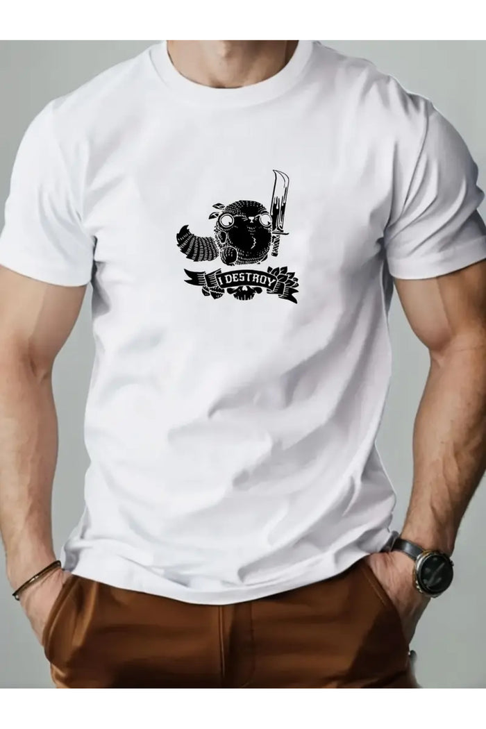 Premium Oversize Kesim Kısa Kollu Baskılı T-shirt