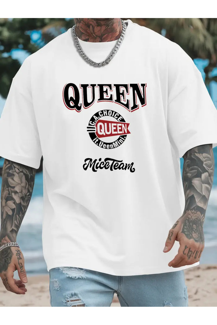 Premium Oversize Kesim Kısa Kollu Baskılı T-shirt