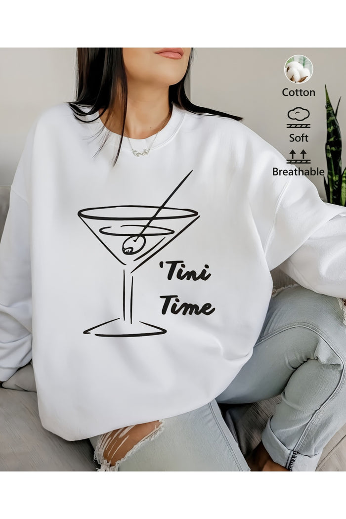 Premium Oversize Kesim Uzun Kollu Baskılı Sweatshirt