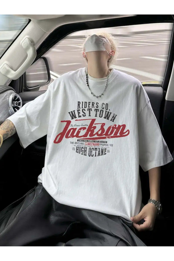 Premium Oversize Kesim Kısa Kollu Baskılı T-shirt