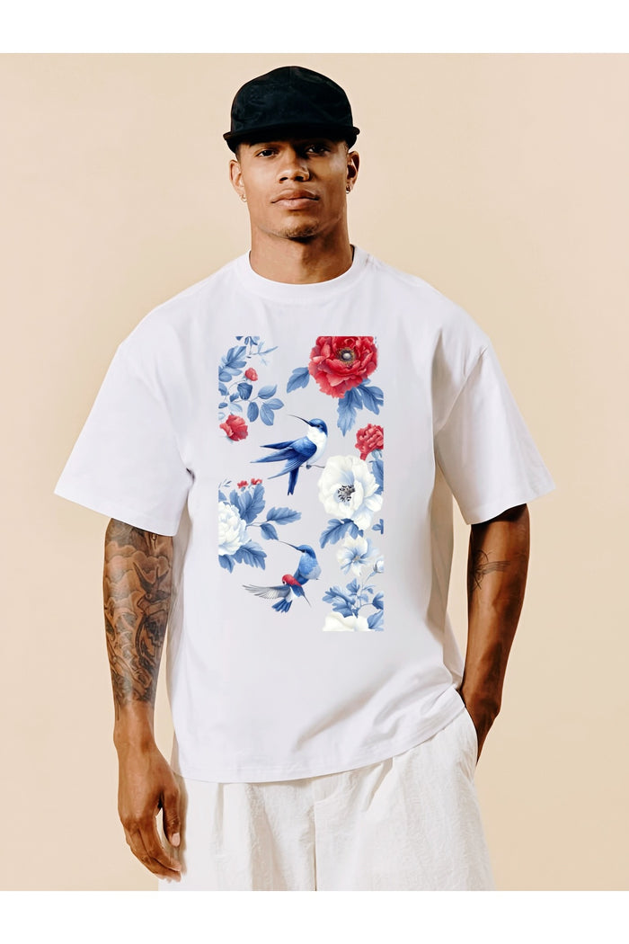 Premium Oversize Kesim Kısa Kollu Baskılı T-shirt