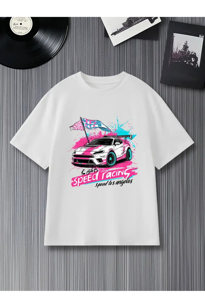 Premium Oversize Kesim Kısa Kollu Baskılı T-shirt