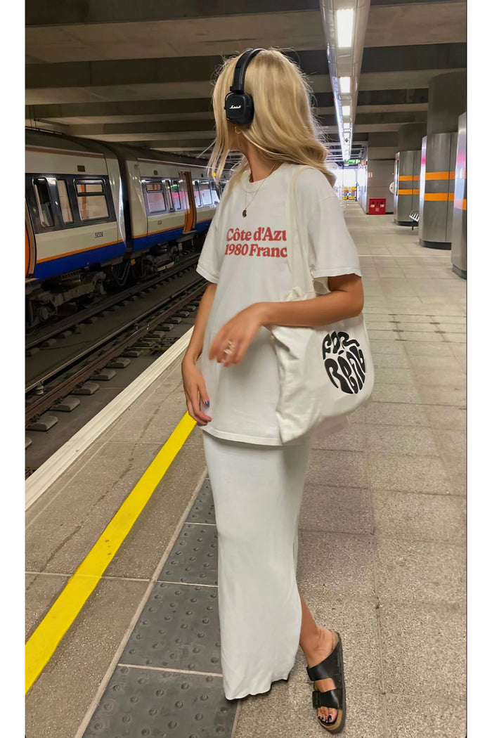 Premium Oversize Kesim Kısa Kollu Baskılı T-shirt