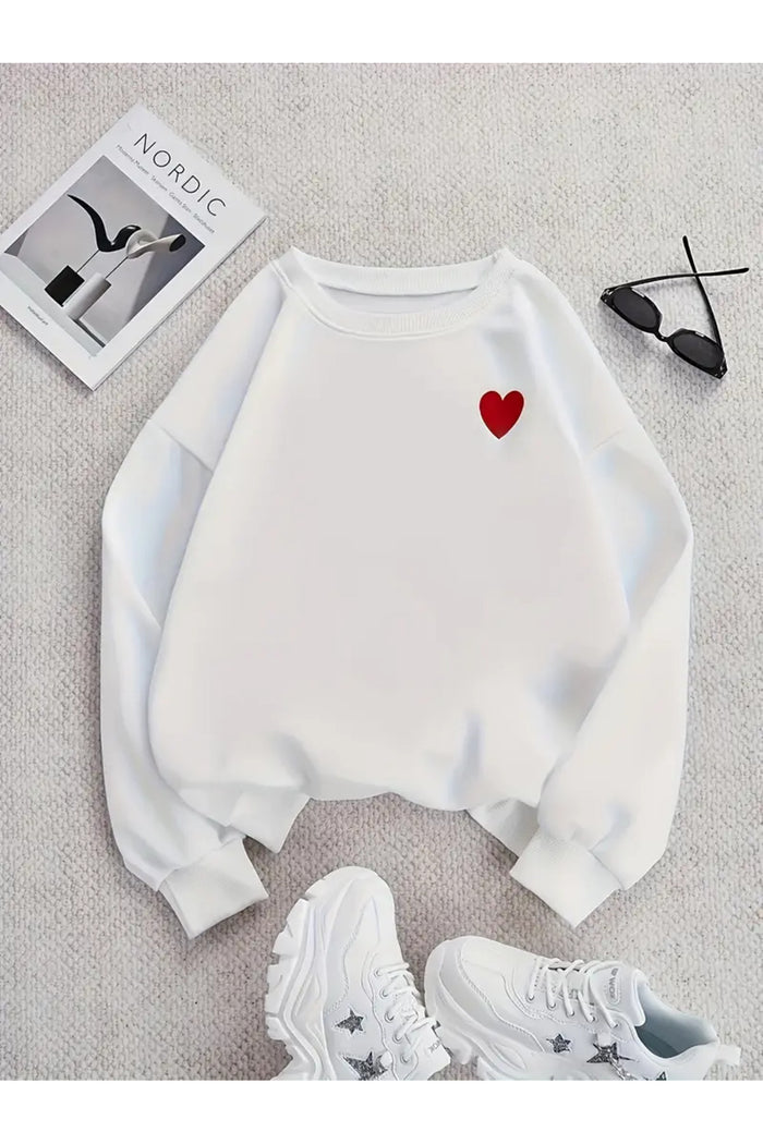 Premium Oversize Kesim Uzun Kollu Baskılı Sweatshirt