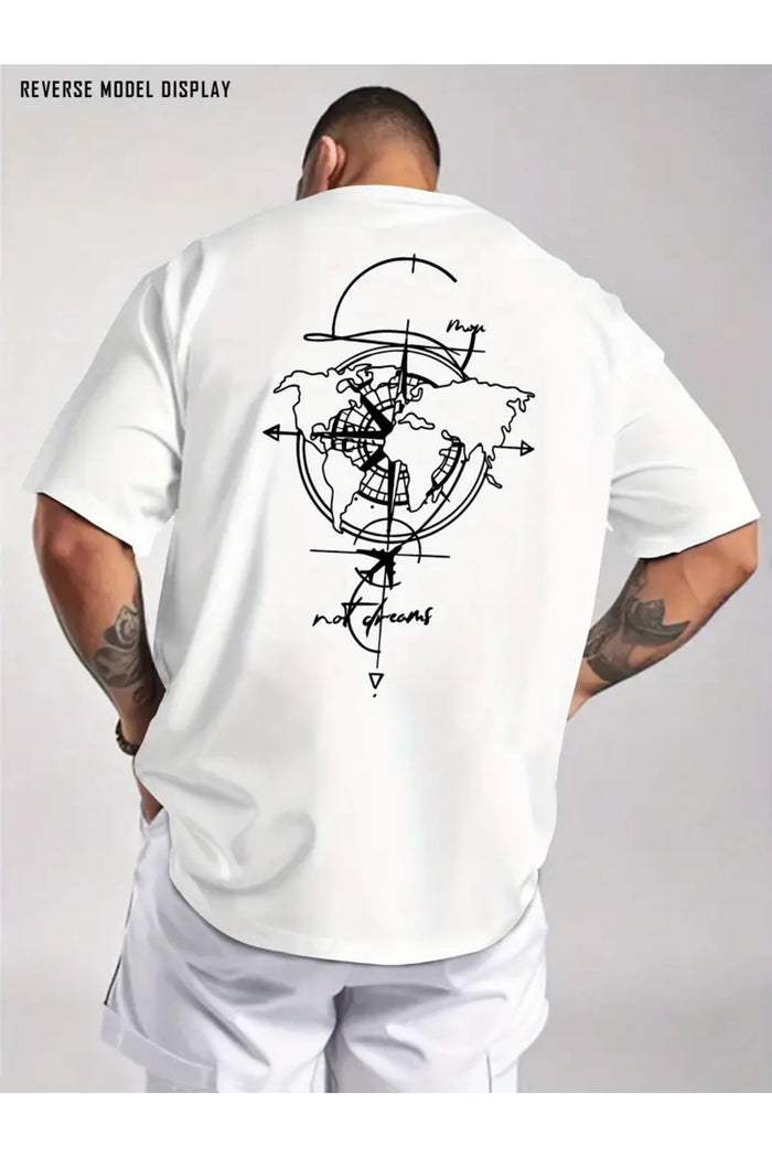 Premium Oversize Kesim Kısa Kollu Baskılı T-shirt