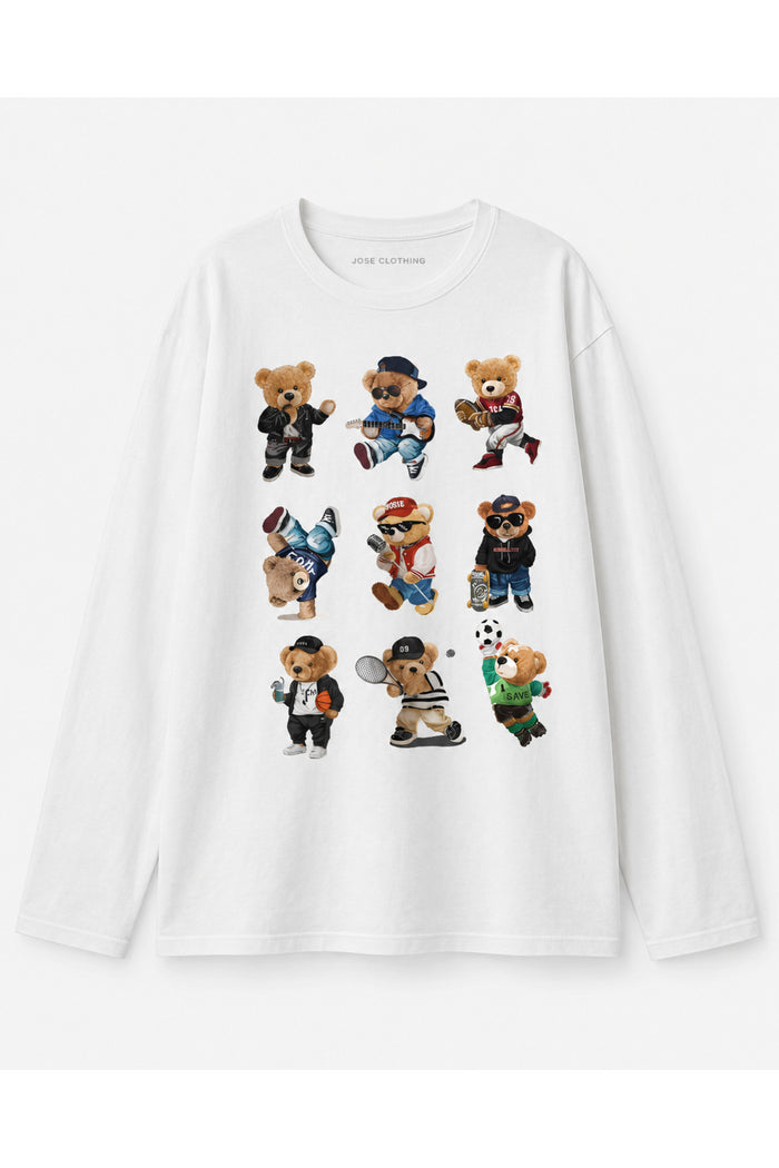 Premium Oversize Kesim Uzun Kollu Baskılı Sweatshirt