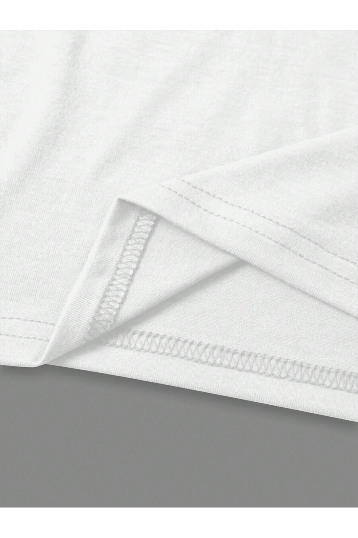 Amalfi Serisi Beyaz Organik Pamuk Oversize Kesim Kısa Kollu T-shirt