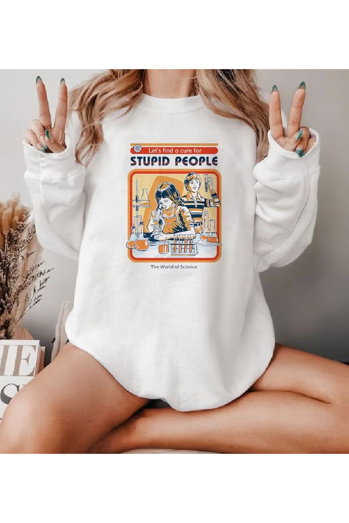 Premium Oversize Kesim Uzun Kollu Baskılı Sweatshirt