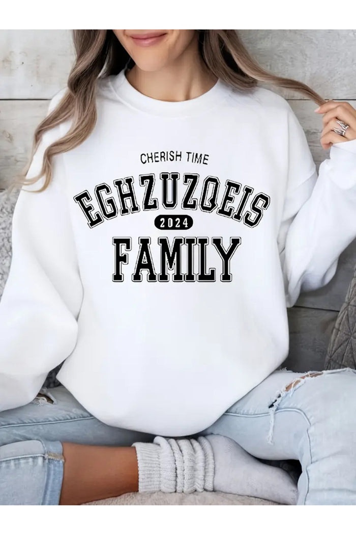 Premium Oversize Kesim Uzun Kollu Baskılı Sweatshirt