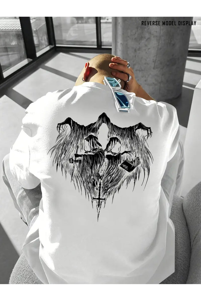 Premium Oversize Kesim Kısa Kollu Baskılı T-shirt