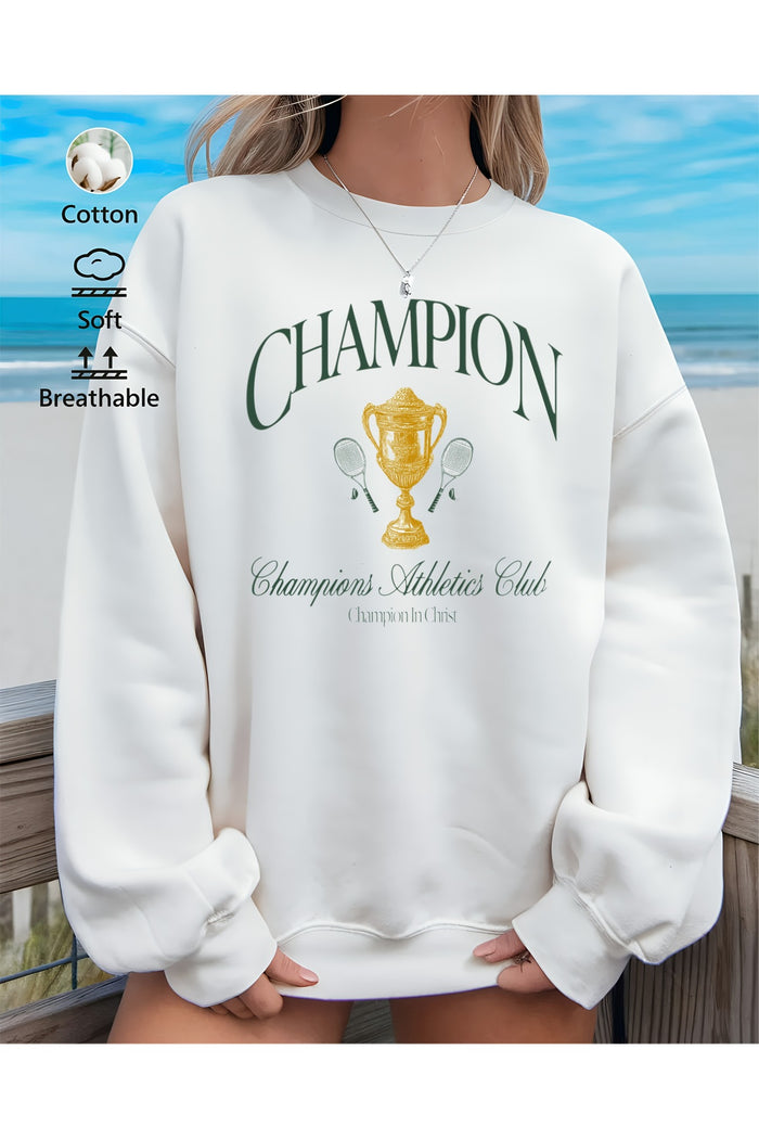 Premium Oversize Kesim Uzun Kollu Baskılı Sweatshirt