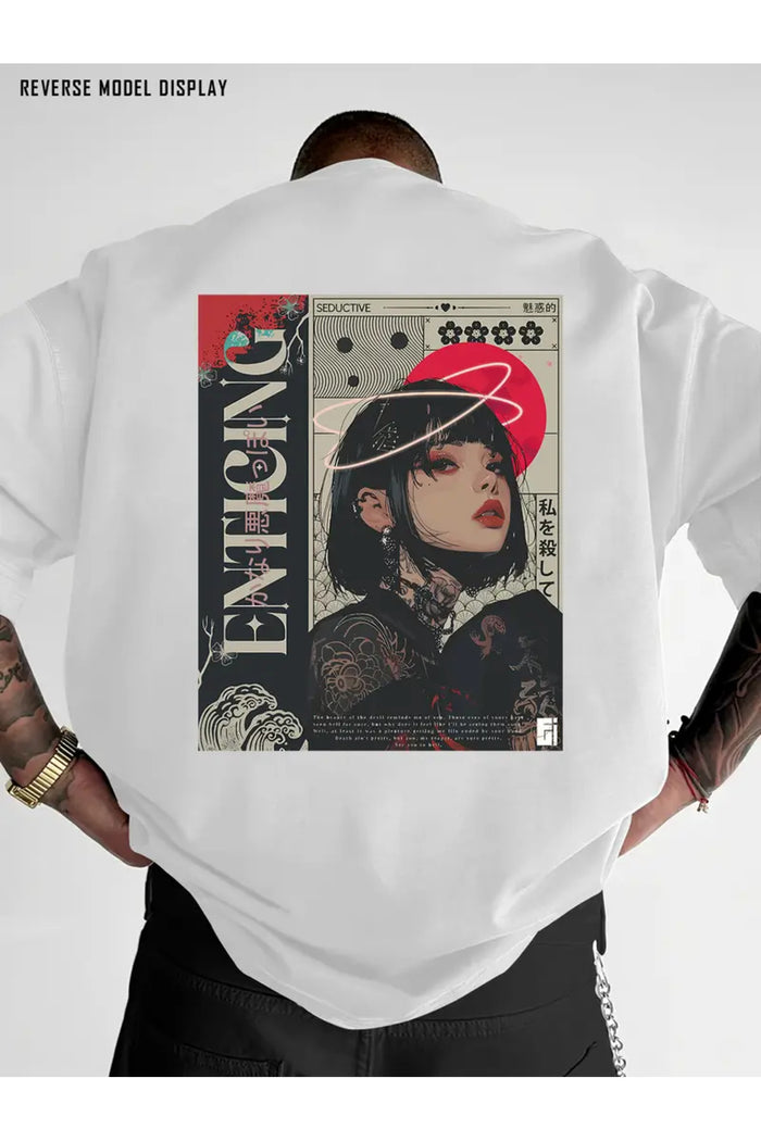 Premium Oversize Kesim Kısa Kollu Baskılı T-shirt