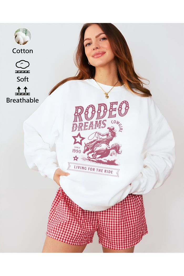 Premium Oversize Kesim Uzun Kollu Baskılı Sweatshirt