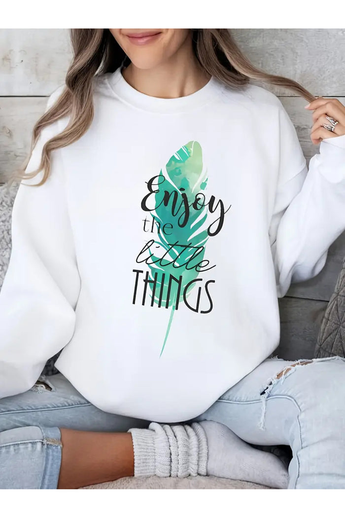 Premium Oversize Kesim Uzun Kollu Baskılı Sweatshirt