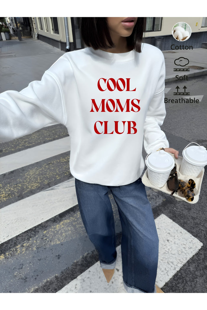Premium Oversize Kesim Uzun Kollu Baskılı Sweatshirt