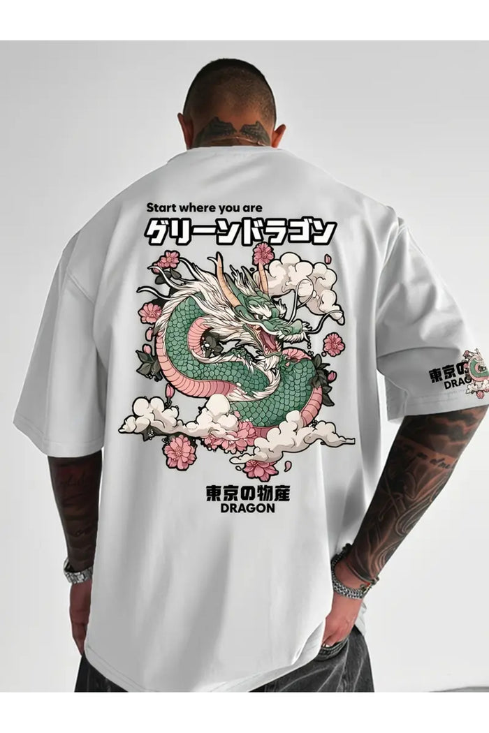 Premium Oversize Kesim Kısa Kollu Baskılı T-shirt