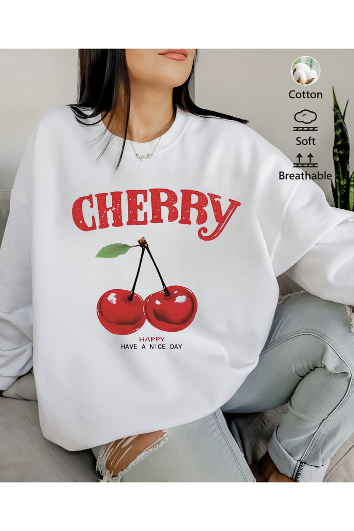Premium Oversize Kesim Uzun Kollu Baskılı Sweatshirt