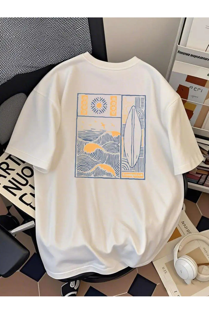 Premium Oversize Kesim Kısa Kollu Baskılı T-shirt