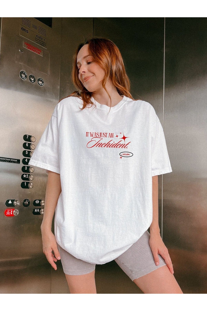 - Baskılı Organik Pamuk Oversize Kesim T-shirt