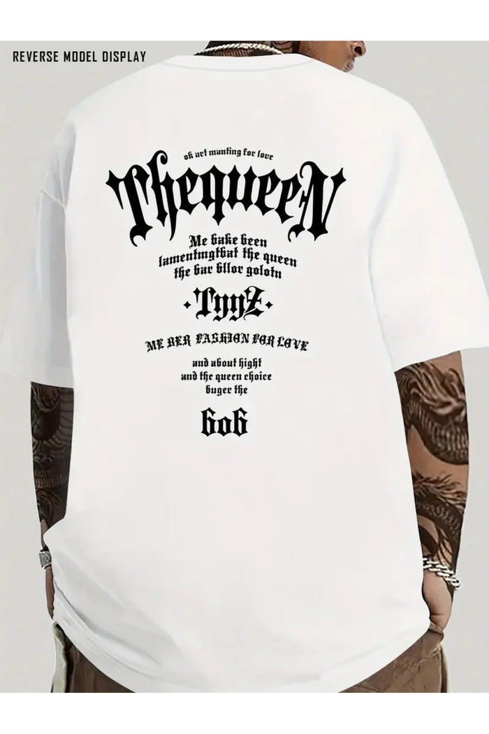 Premium Oversize Kesim Kısa Kollu Baskılı T-shirt