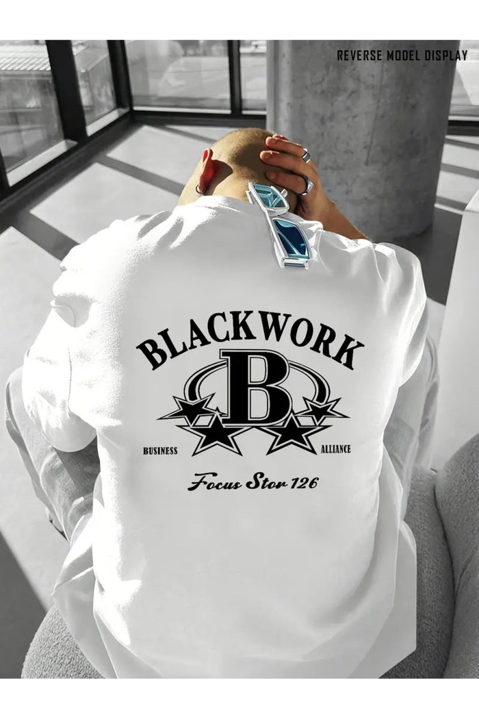 Premium Oversize Kesim Kısa Kollu Baskılı T-shirt