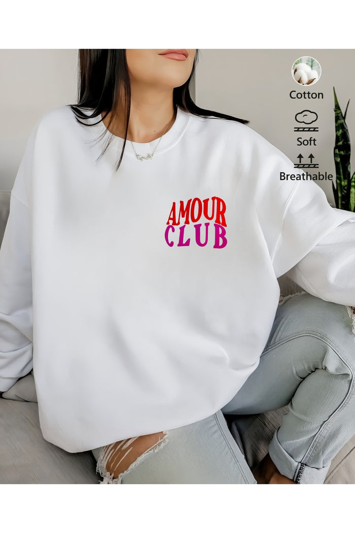 Premium Oversize Kesim Uzun Kollu Baskılı Sweatshirt