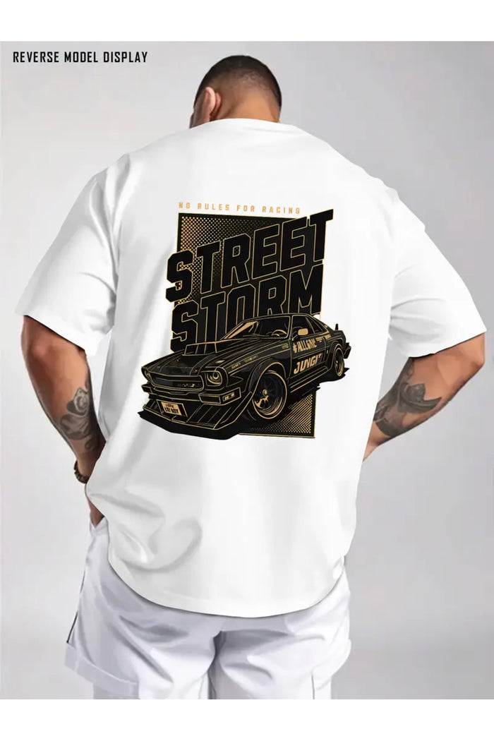 Premium Oversize Kesim Kısa Kollu Baskılı T-shirt