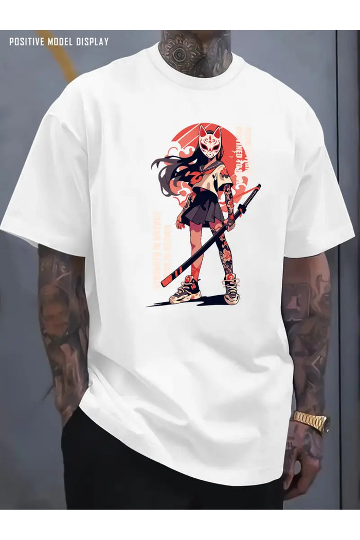 Premium Oversize Kesim Kısa Kollu Baskılı T-shirt